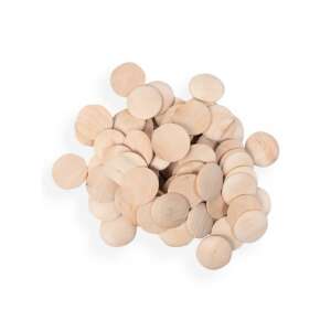 100 Stück 40 mm Holz-Kreise, natürliche Holz-Bastelknöpfe, DIY-Projekte, Scrapbooking, Nähen - Holzbeschriftungen & Dekoelemente