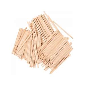 PlayBox 650 bețe de lemn, 86x3x3mm, pentru artizanat, modelare și activități educaționale - Inscripții din lemn & elemente decorative