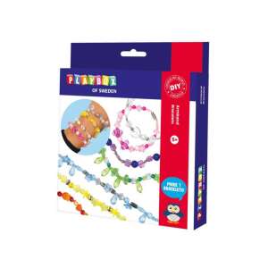 Set Confecționare Brățări PlayBox - 200 buc Mărgele 99024624 - Jocuri de creat bijuterii