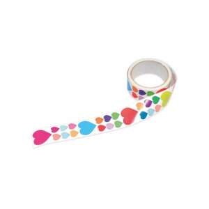 PlayBox szívecske matricák tekercsen, 870 darab, színes szívek, különböző méretekben, kézműveskedéshez, díszítéshez, scrapbookoláshoz - Playbox