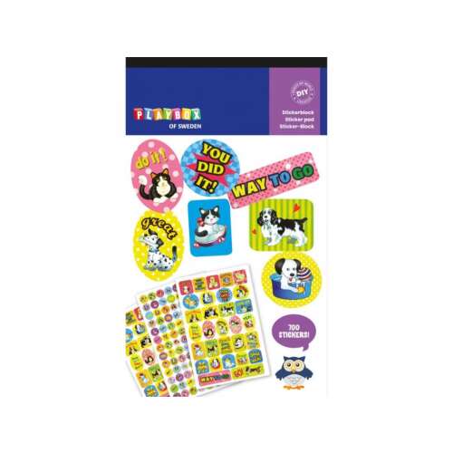 Playbox 700 matricás csomag kutyás és cicás matricákkal, jutalommatricák, bátorító matricák, motivációs matricák, osztálytermi matricák, tanári matricák, iskolai matricák, parti ajándékok, kézműves kellékek