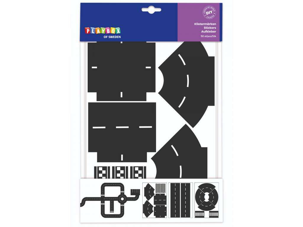 PlayBox: Road Sticker Set with 12 Sheets of Stickers