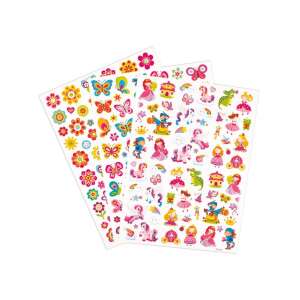 PlayBox Hercegnős, Pillangós és Virágos Matricák, 221 db - Playbox