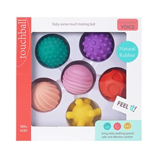 Babaérzékelő Fejlesztő Labdák - 6 db - Puha 164449192 - Magic Toys