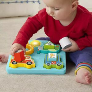 Fisher-Price: Shape and Wheel Puzzle Baby Toy - Mattel 121640064 - Jocuri de sortare a formelor