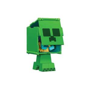 Figurină Minecraft Flippin Figs Creeper 2 în 1, Creeper verde în formă de Creeper încărcat, Mattel - Mattel Figurine de basm