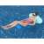 Woman relaxing on Bestway H2OGO! Comfort Plush floating hammock in pool