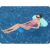 Woman relaxing on Bestway H2OGO! Comfort Plush floating hammock in pool