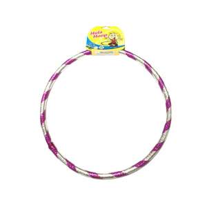 Cerc de hula hoop cu sclipici purpuriu și argintiu, 37 cm, pentru copii - Cercuri Hula hoops