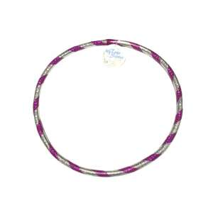 Cerc de hula hoop cu sclipici purpuriu și argintiu, diametru de 37 cm - Cercuri Hula hoops