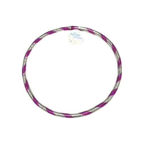Cerc de hula hoop cu sclipici purpuriu și argintiu, diametru de 37 cm