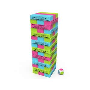 Jocul Gabby's Dollhouse: Turnul Jenga, 48 blocuri colorate, Spin Master - Jenga