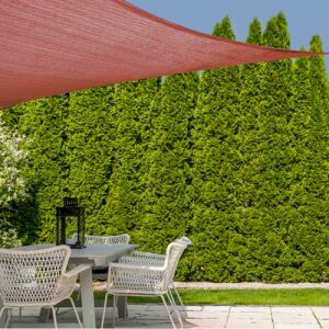 Vela de umbră pătrată Terra care oferă umbră zonei de relaxare exterioară. - ProGarden Copertine soare