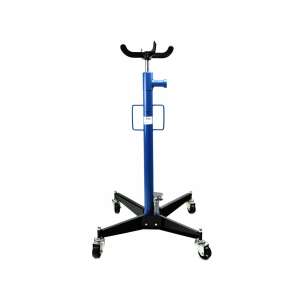 Geko 0.5 ton transmission jack, 1050-1820mm, blue and black, with wheels - Lift