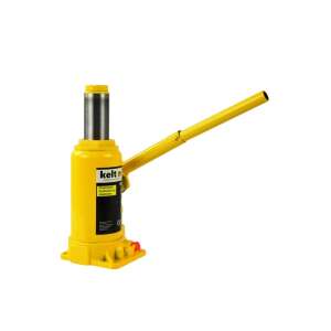 Keltin 12 ton hydraulic jack, K00124, yellow, side view - Lift