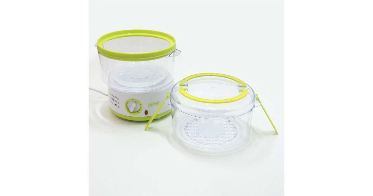 Vaporiera Elettrica Hoomei 5L - 500W Per Cottura A Vapore Sana