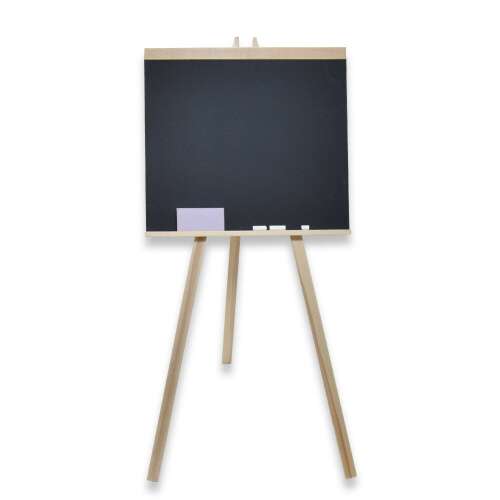 Tabuľa na stojane s kriedou a špongiou, 90 cm vysoká