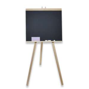 Tablă de scris pe şevalet cu cretă şi burete, 90 cm înălţime - Nonbrand Table de scris si desenat