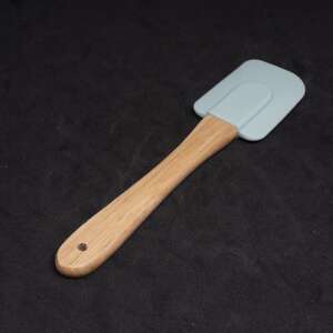 Mini szilikon spatula - fa nyéllel / 19 cm (SK-9167) 71414251 