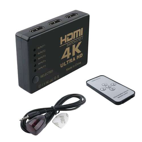5 Portos HDMI Elválasztó 4K Ultra HD