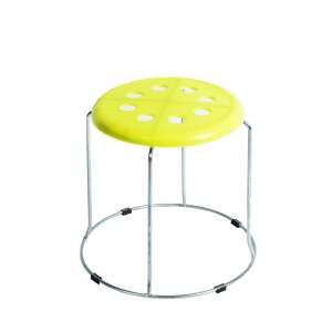 Taburet fix Cusco mic, galben, 30x30x27 cm 99055293 - Otomane și suporturi pentru picioare