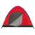 Trizand 4 person waterproof camping tent with mosquito net, red and blue, front view with open door