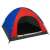Trizand 4 person waterproof camping tent with mosquito net, red and blue, interior view