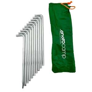ŚLEDZIE SZPILKI DO NAMIOTU PRO 8MM 20CM KPL.10SZT METAL 99063303 - Kemping i turystyka piesza