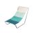 Összecsukható kék kerti nyugágy izolált
