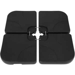 GARDLOV 4-Piece 60L Umbrella Base, Black - Parasol basis