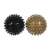 Two Trizand massage balls, one black and one gold