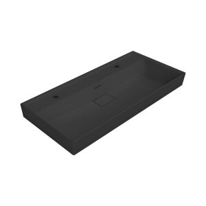 CeraStyle SHARP Dupla Mosdókagyló - 100x48 cm - Matt Antracit