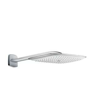 PuraVida négyzet alakú zuhanyfej króm/fehér színben - Zuhanyfej