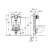 Grohe Uniset 2-in-1 WC set, technical drawing, dimensions