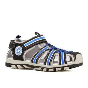 Happy Bee blaue und schwarze schnelltrocknende Sandalen für Jungen - Schuhe für Kinder