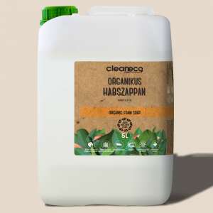 Cleaneco Organikus Habszappan, 5L, lebomló, növényi alapú, bőrbarát, tisztításhoz - Cleaneco