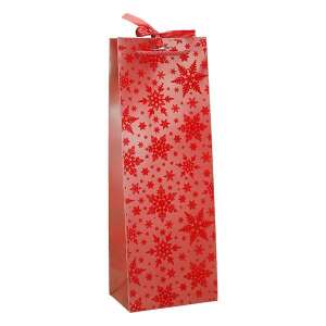 Italtasak CREATIVE Deluxe Plus 13x36x9 cm karácsonyi csillagos matt piros sodort füles masnival 99100785 - Művészet & Hobbi