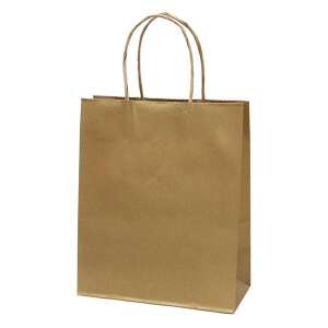 Dísztasak CREATIVE Classic Simple M 22x25x10 cm kraft egyszínű arany sodort füles 99100789 - Művészet & Hobbi