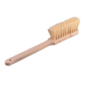 Hosszúnyelű autómosó kefe természetes sörtékkel és fa nyéllel - Autómosó kefe