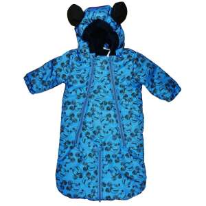 Kapucnis vízlepergetős bélelt baba bundazsák Mickey egér mintával - 68-as méret 36396898 Lábzsákok és bundazsákok - Kék