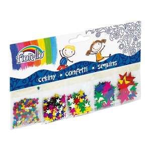 Fiorello GR-K251 confetti, 5 pungi cu confetti în formă de stea, 2 grame per pungă - Confetti