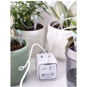 AxaCube automata öntözőrendszer növényekhez, WiFi-vel, 20 edényhez, csepegtető öntözés, 2 beépített szivattyú, időzítő, elemes vagy hálózati csatlakozás - Csepegtető öntöző