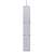 Savio LZ-09 5-outlet power strip with 3 meter cable, white, back view