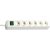 Brennenstuhl Eco-Line 220V Power Strip 6-way 1.5m - White 99110009