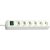 Brennenstuhl Eco-Line 220V Power Strip 6-way 1.5m - White 99110009
