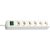 Brennenstuhl Eco-Line 220V Power Strip 6-way 1.5m - White 99110009