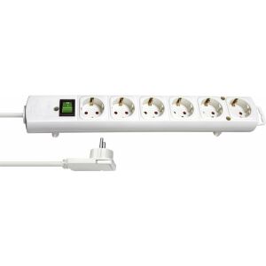 Brennenstuhl Comfort-Line Plus 6-Socket Power Strip 2m - White 119453618 - Brennenstuhl Power Strip
