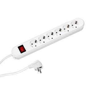 Bachmann 6-fach Verlängerungskabel - 5m Kabel - Mit automatischer Aufrollvorrichtung 99110303 - Bachmann