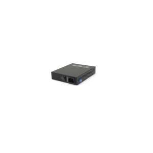 Convertor media Gigabit Ethernet LevelOne GVM-1220, negru, conector SC, transmisie 20 km, cu adaptor de alimentare - Convertoare media
