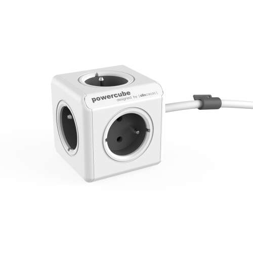 Allocacoc PowerCube Extended 5-ös elosztó 1.5m kábellel, fehér